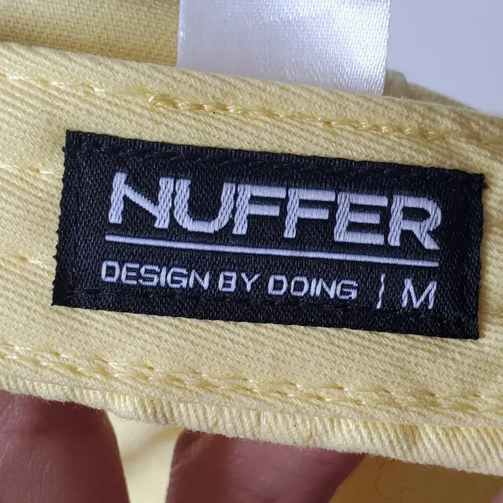 Huffer Embroidered‎ Shrooms Ace Cap Medium Yellow Hippie Summer Outdoor